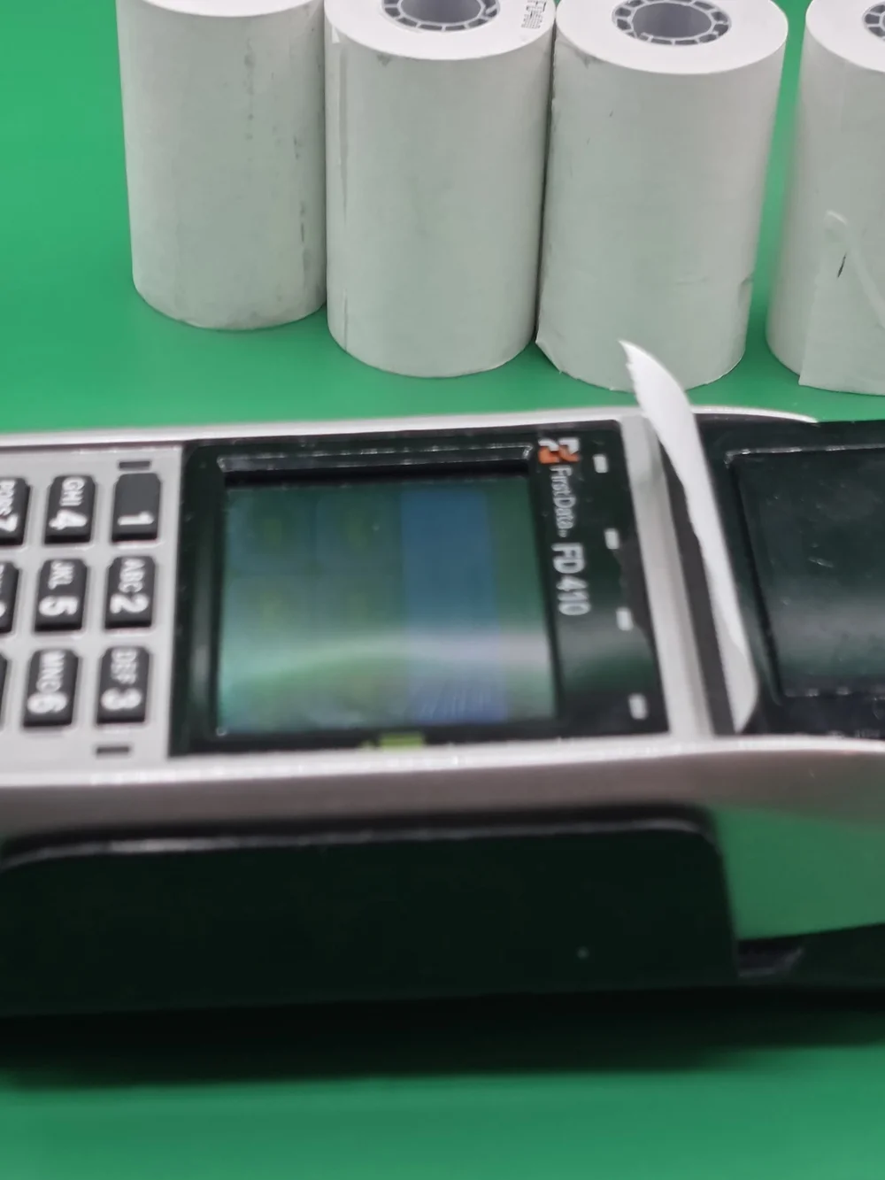 FD-410 Payment Terminal - Black and Silver